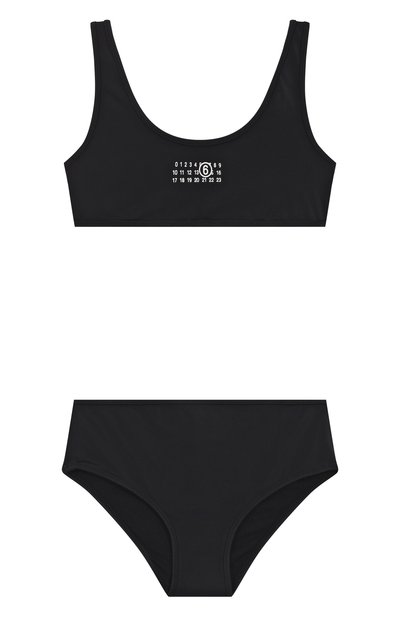 Раздельный купальник MM6 черного цвета по цене 12750 руб., арт. M60811/MM00P, фото 1 Раздельный купальник MM6, арт. M60811/MM00P, фото 1