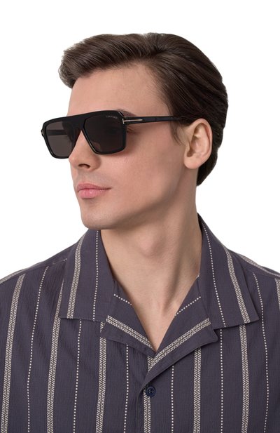 Солнцезащитные очки TOM FORD черного цвета по цене 52300 руб., арт. TF1176 01A, фото 2 Солнцезащитные очки TOM FORD, арт. TF1176 01A, фото 2