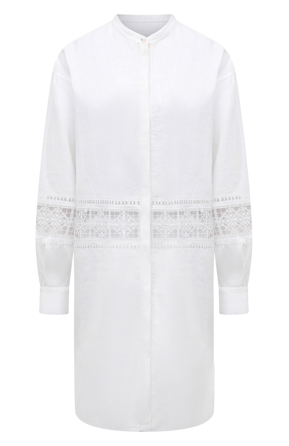 Льняная блузка ALEXANDRA GEORGIEVA BY KRESTETSKAYA STROCHKA белого цвета по цене 120000 руб., арт. L2-006b23, фото 1 Льняная блузка ALEXANDRA GEORGIEVA BY KRESTETSKAYA STROCHKA, арт. L2-006b23, фото 1