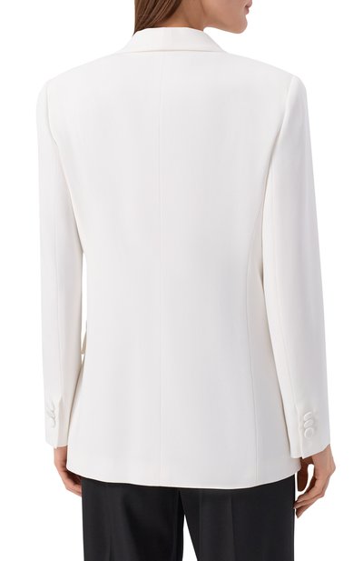 Жакет EMPORIO ARMANI белого цвета по цене 99500 руб., арт. 0NG3DT/02003, фото 4 Жакет EMPORIO ARMANI, арт. 0NG3DT/02003, фото 4