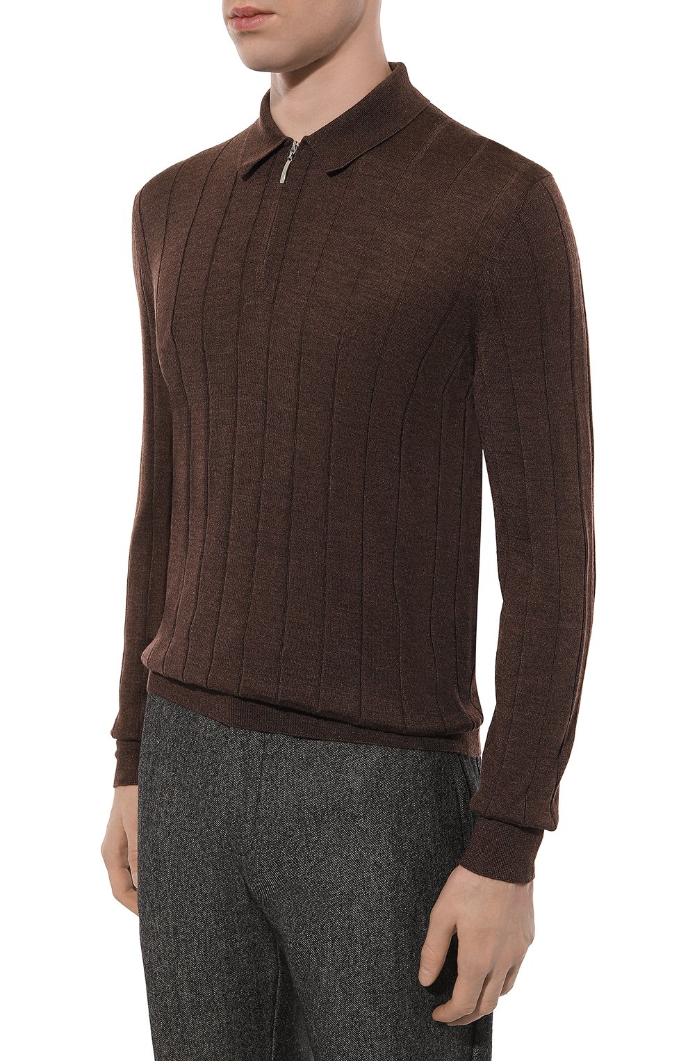 Поло из шерсти и шелка GRAN SASSO, арт. 57137/13118, фото 3