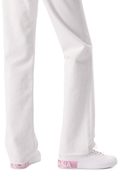 Кожаные кеды portofino DOLCE & GABBANA, арт. CK1544/AX615, фото 3