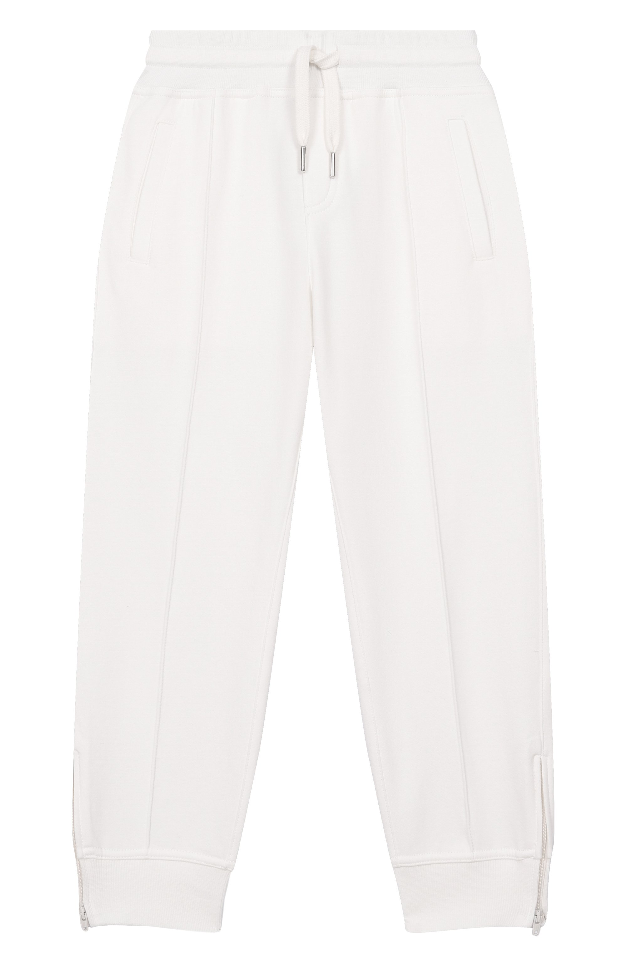 Хлопковые джоггеры BRUNELLO CUCINELLI белого цвета по цене 52950 руб., арт. BW863E331B, фото 1 Хлопковые джоггеры BRUNELLO CUCINELLI, арт. BW863E331B, фото 1