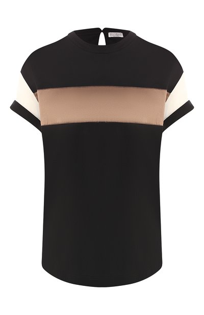 Женская хлопковая футболка BRUNELLO CUCINELLI, арт. M0045BT200