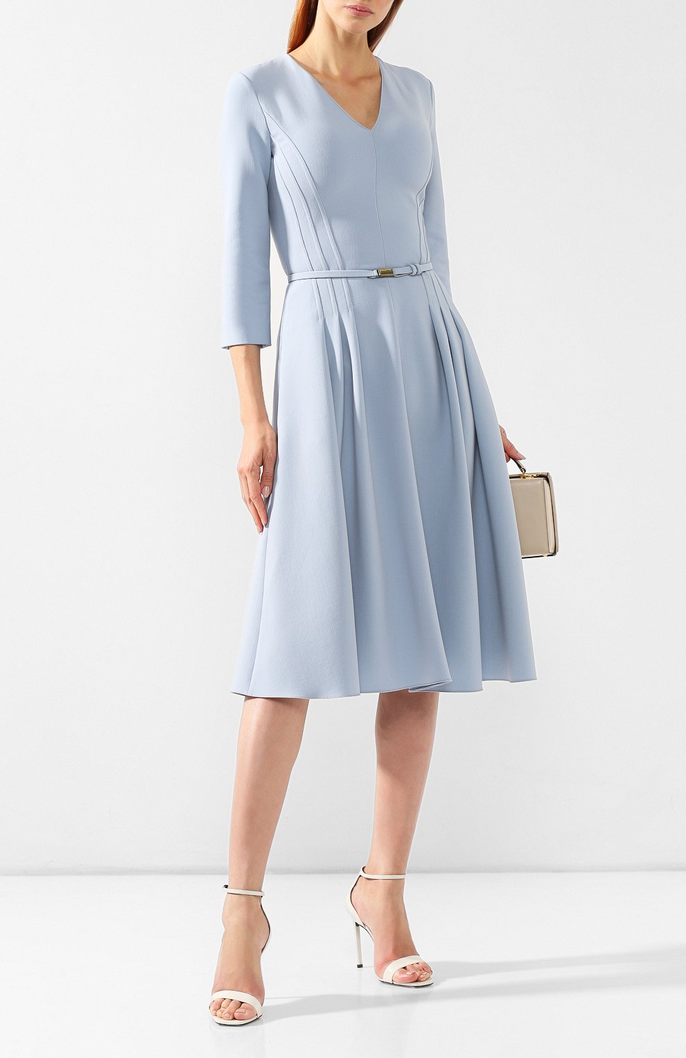 Шерстяное платье RALPH LAUREN голубого цвета по цене 283000 руб., арт. 290740693, фото 2 Шерстяное платье RALPH LAUREN, арт. 290740693, фото 2