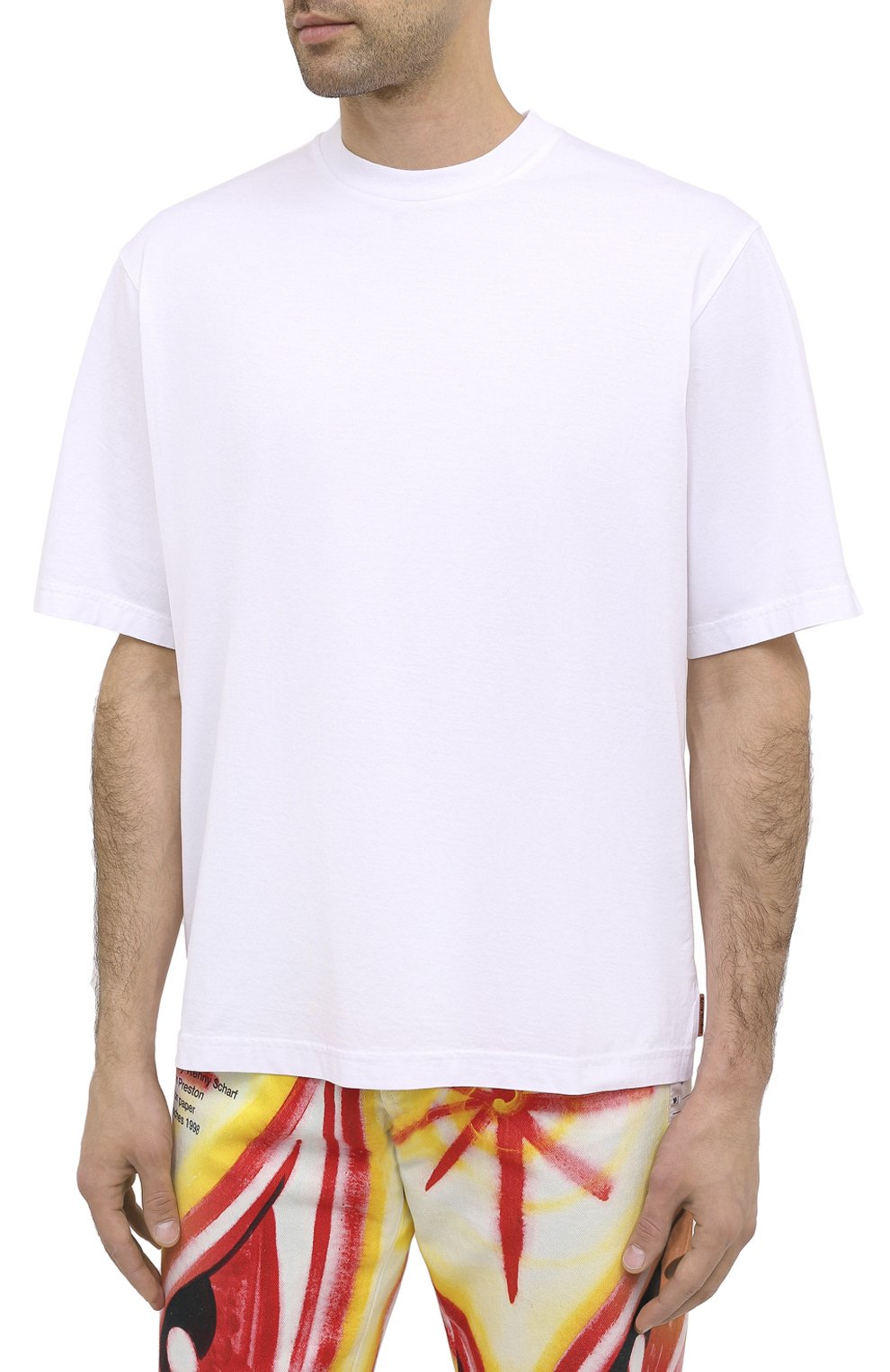 Хлопковая футболка ACNE STUDIOS белого цвета по цене 14500 руб., арт. BL0195, фото 3 Хлопковая футболка ACNE STUDIOS, арт. BL0195, фото 3