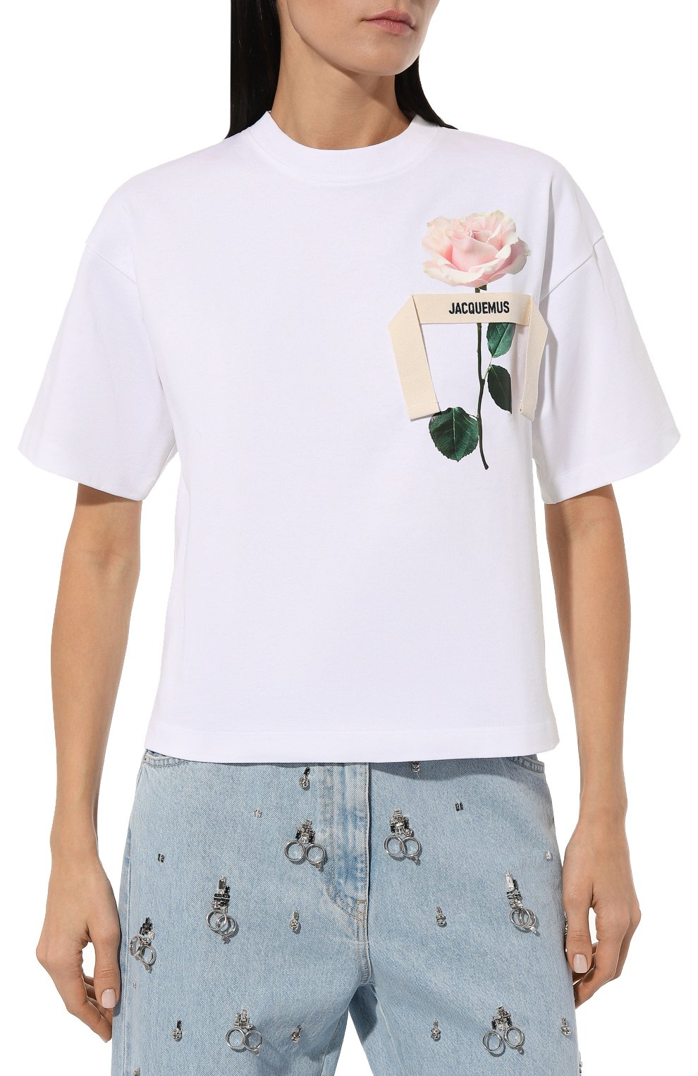 Хлопковая футболка JACQUEMUS, арт. 23H/233JS182-2099, фото 5