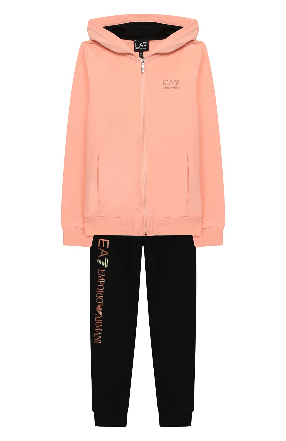 Комплект из хлопкового кардигана и брюк EA7, арт. 3GFV51/FJ31Z, фото 1