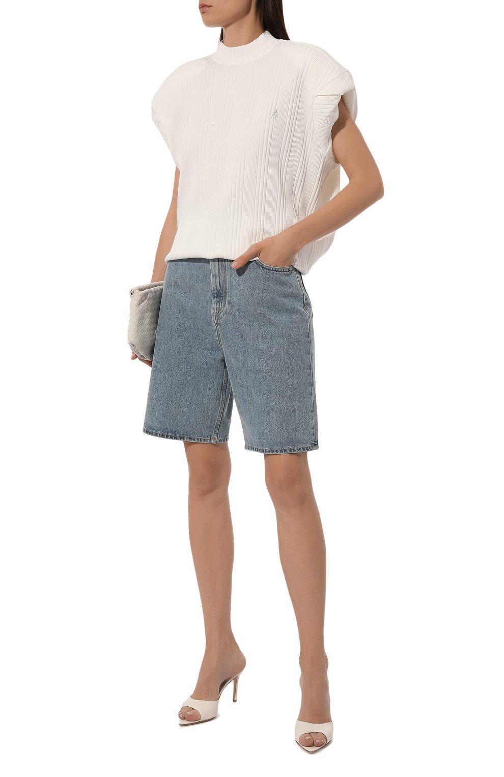 Хлопковая футболка THE ATTICO, арт. 247WCT182, фото 2