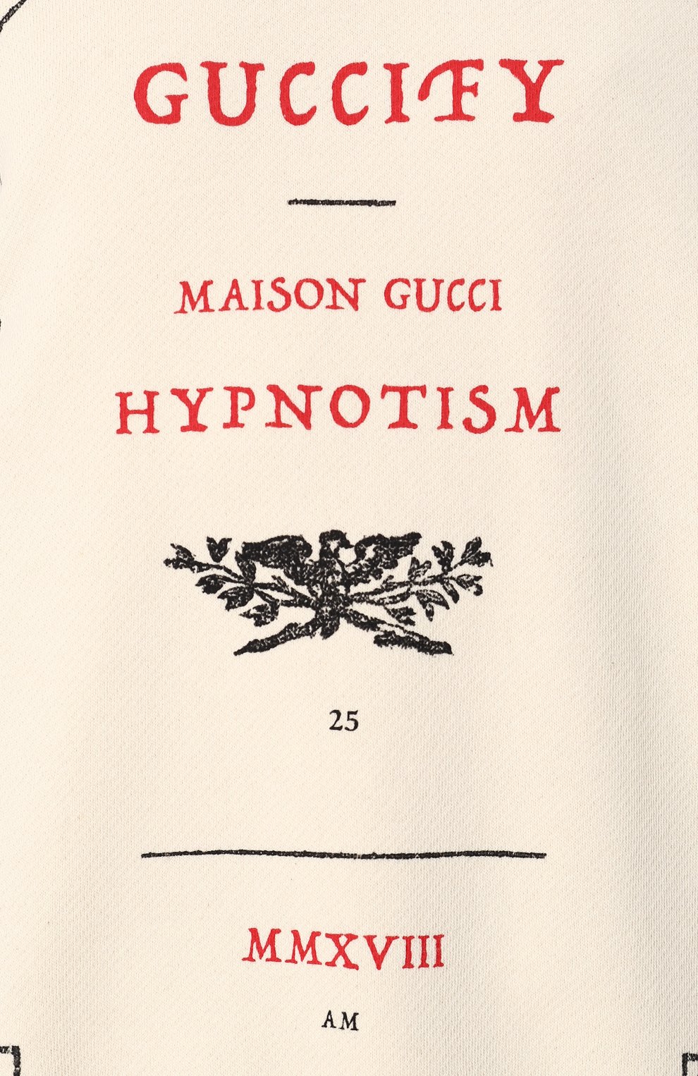 Хлопковый пуловер с круглым вырезом и принтом GUCCI, арт. 469250/X3N40, фото 5