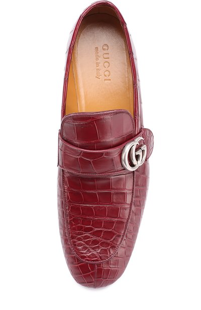 Лоферы из кожи крокодила GUCCI, арт. 450853/EC200, фото 5