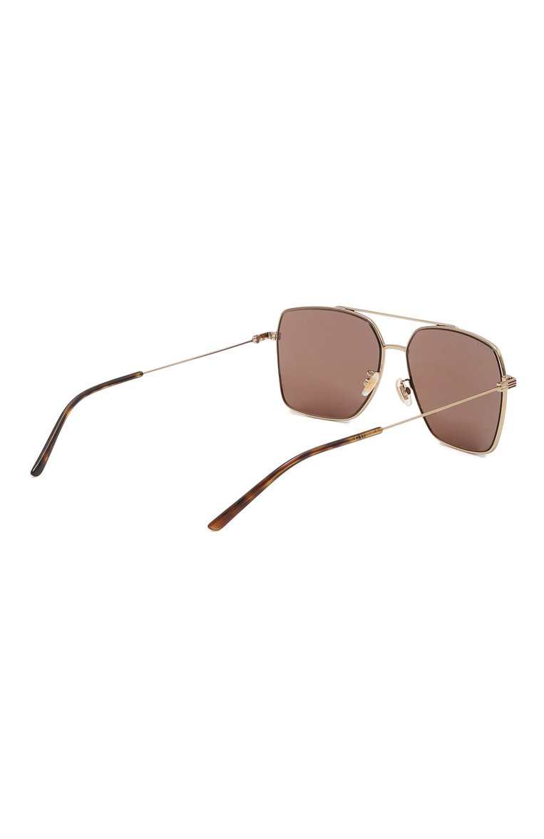 Женские солнцезащитные очки GUCCI золотого цвета, арт. GG1053S/681235 I3330 | Фото 5 (Нос: Не проставлено; Региональные ограничения белый список (Axapta Mercury): Не проставлено; Кросс-КТ: С/з-унисекс; Тип очков: С/з; Материал: Металл; Очки форма: Квадратные; Оптика Гендер: оптика-унисекс)