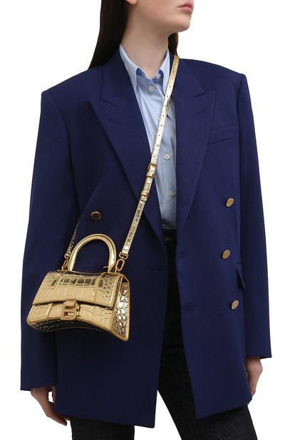 Сумка hourglass xs BALENCIAGA золотого цвета по цене 187500 руб., арт. 592833/1S49M, фото 5 Сумка hourglass xs BALENCIAGA, арт. 592833/1S49M, фото 5