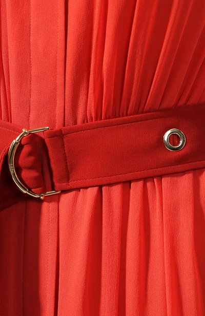 Платье-миди с поясом и v-образным вырезом CHLOÉ, арт. CHC18AR045001, фото 5