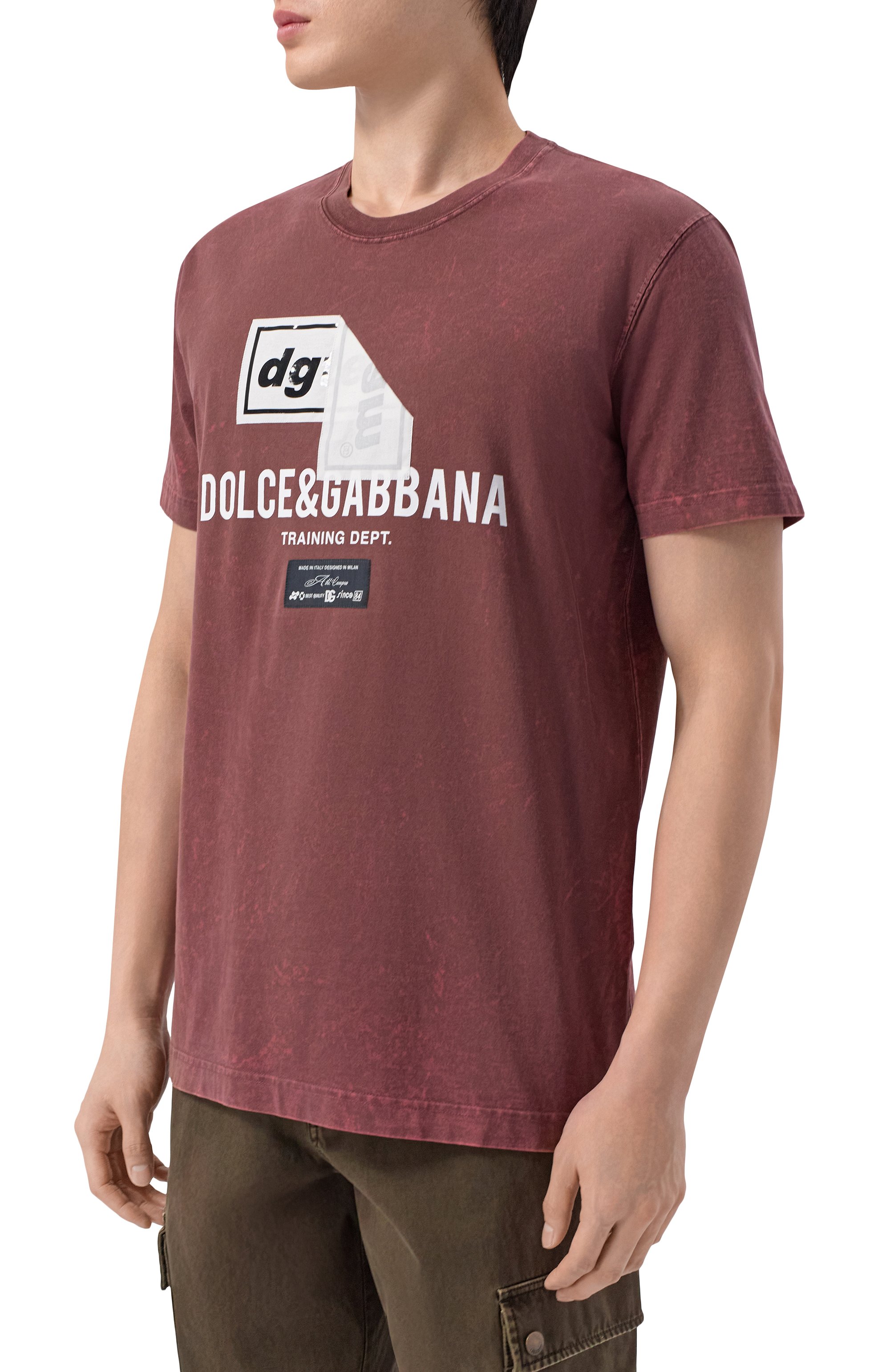 Хлопковая футболка DOLCE & GABBANA, арт. G8RN8T/G7P0I, фото 3