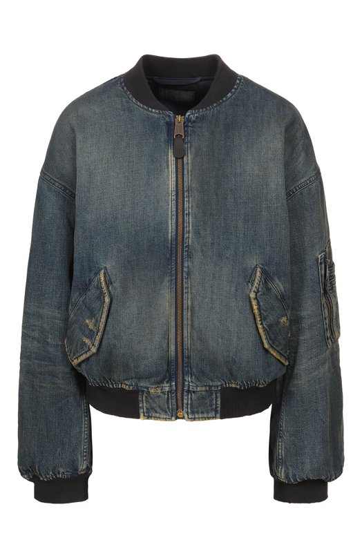 Джинсовый бомбер Balenciaga 851006/TTW76 Синий 851006/TTW76