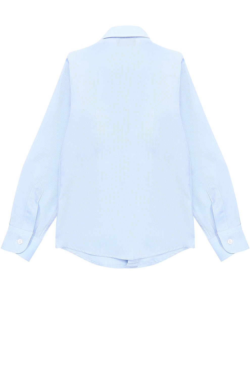 Хлопковая рубашка прямого кроя DAL LAGO голубого цвета по цене 9910 руб., арт. N402/7317/4-6, фото 2 Хлопковая рубашка прямого кроя DAL LAGO, арт. N402/7317/4-6, фото 2