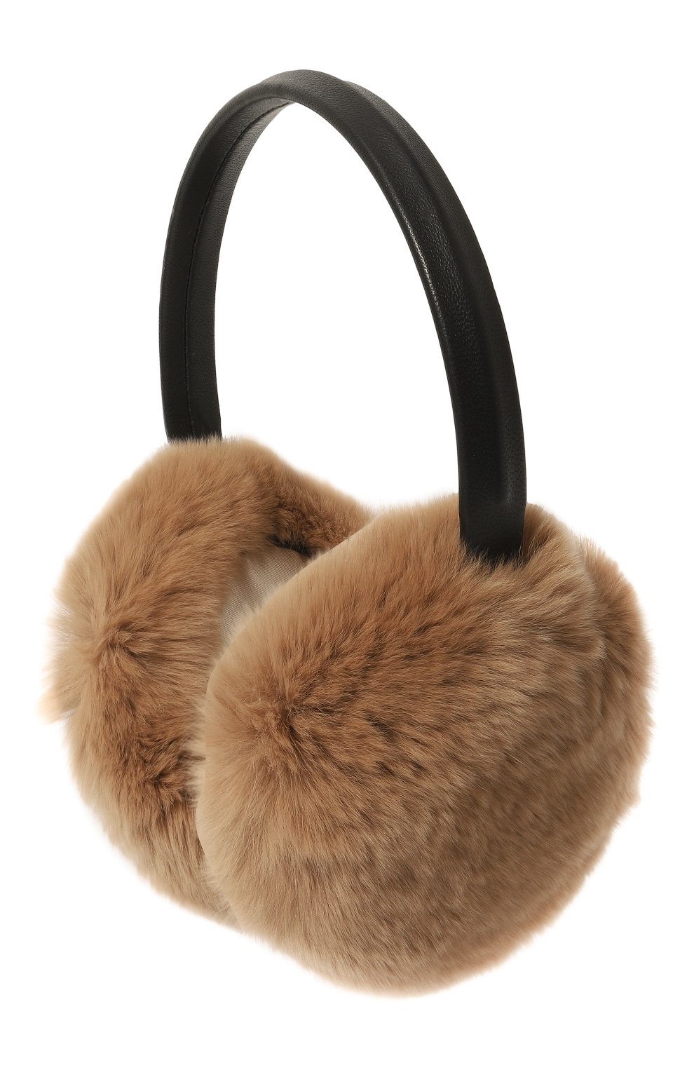 Меховые наушники из кролика YVES SALOMON бежевого цвета по цене 13650 руб., арт. 23WAA110XXREXX, фото 3 Меховые наушники из кролика YVES SALOMON, арт. 23WAA110XXREXX, фото 3