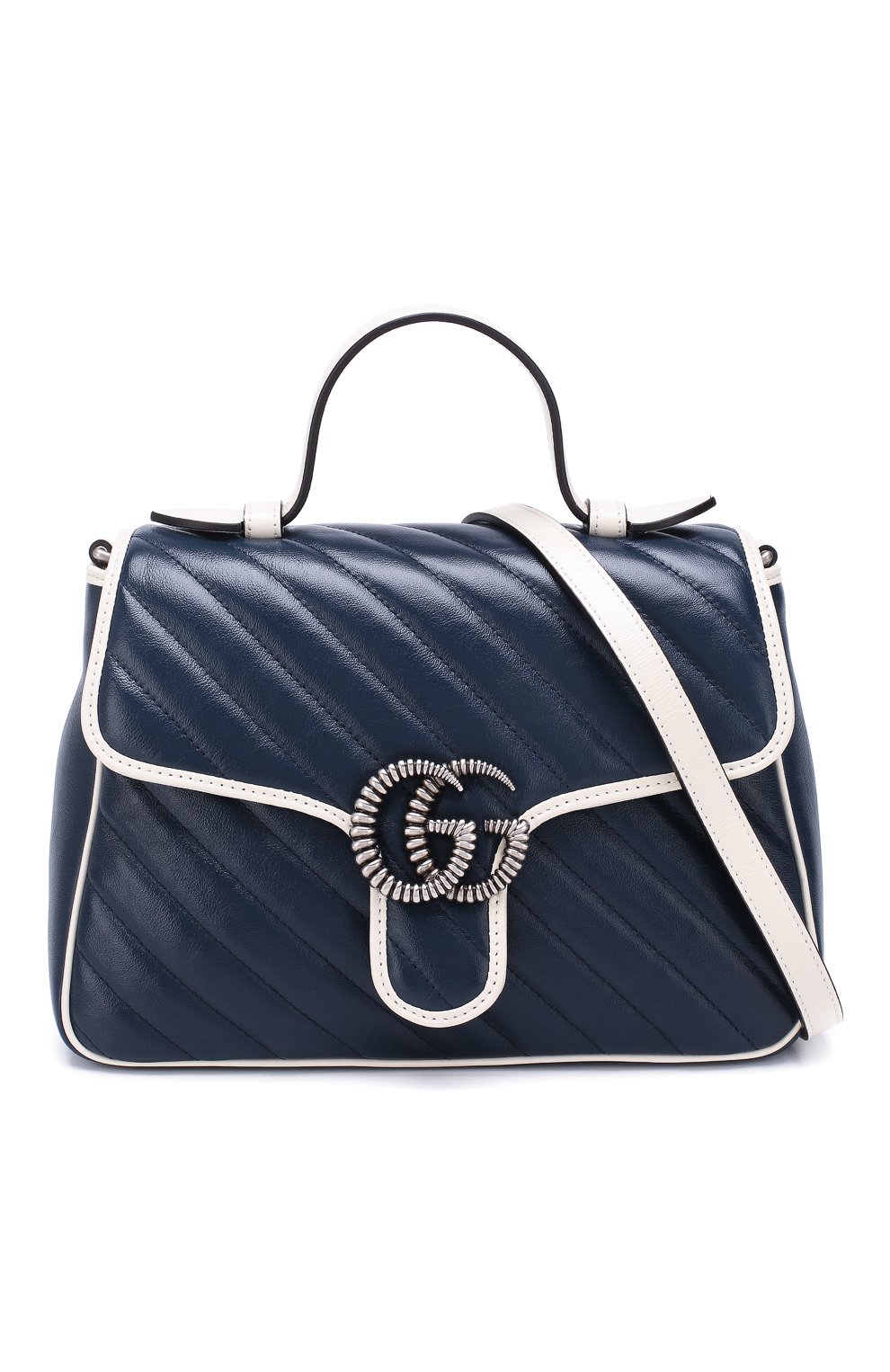 Сумка gg marmont small GUCCI темно-синего цвета по цене 275500 руб., арт. 498110/00LFN, фото 6 Сумка gg marmont small GUCCI, арт. 498110/00LFN, фото 6