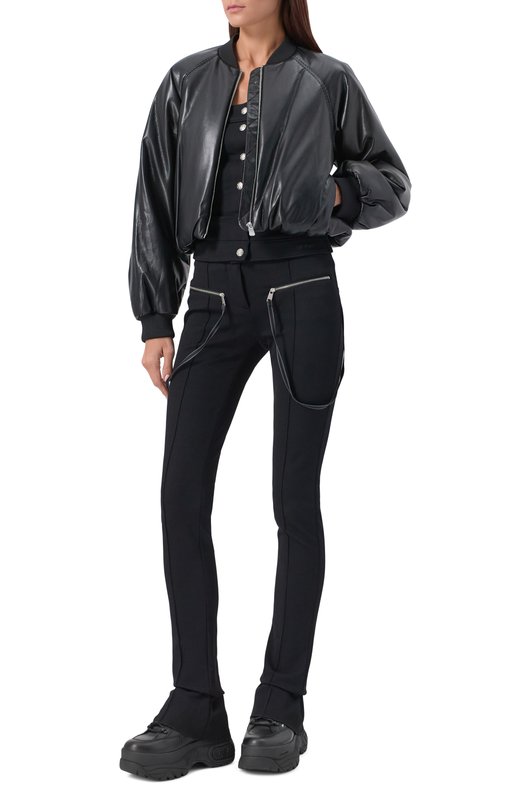 Кожаные кроссовки Sporty Naked Wolfe SP0RTY/C0W LEATHER Чёрный  SP0RTY/C0W LEATHER Фото 3