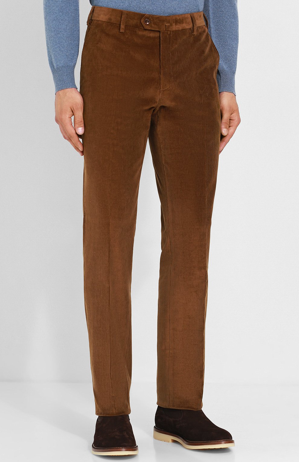 Вельветовые брюки пр ямого кроя LORO PIANA, арт. FAI3290, фото 3
