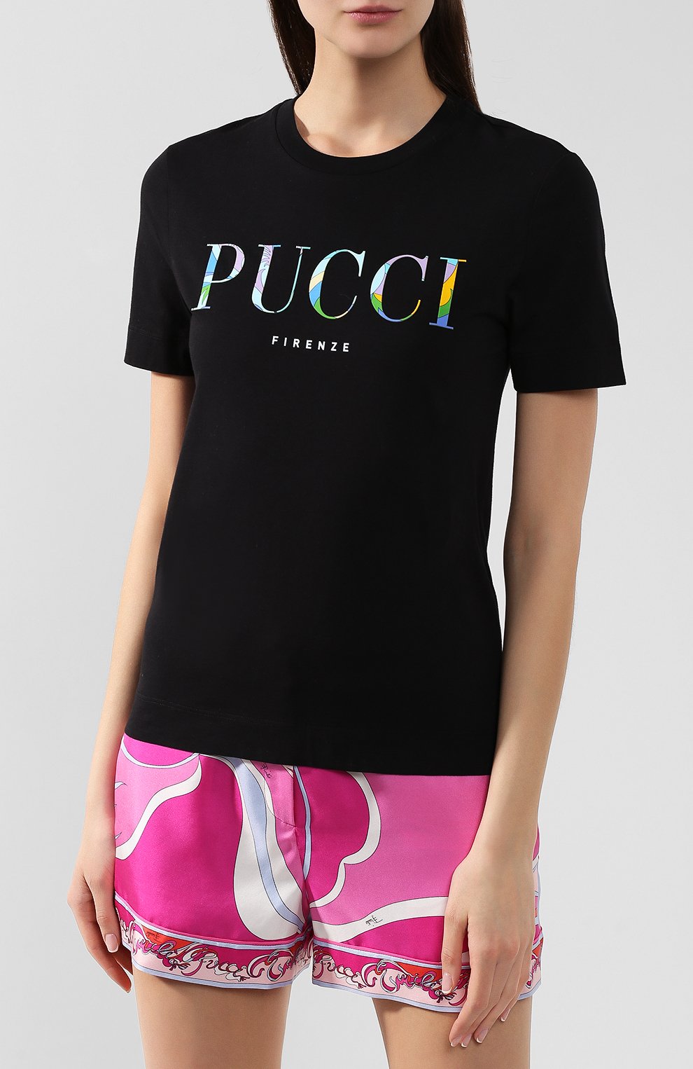 Хлопковая футболка EMILIO PUCCI, арт. 9HJP73/9H985, фото 3