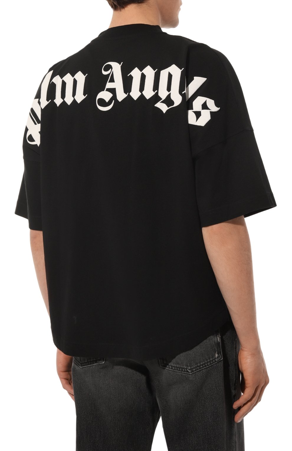 Хлопковая футболка PALM ANGELS, арт. PMAA002C99JER0011001, фото 4