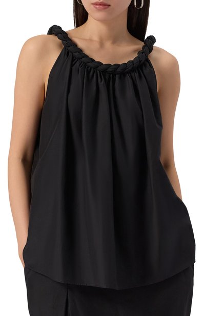 Топ из хлопка и шелка LOULOU DE SAISON, арт. GARIN0, фото 3