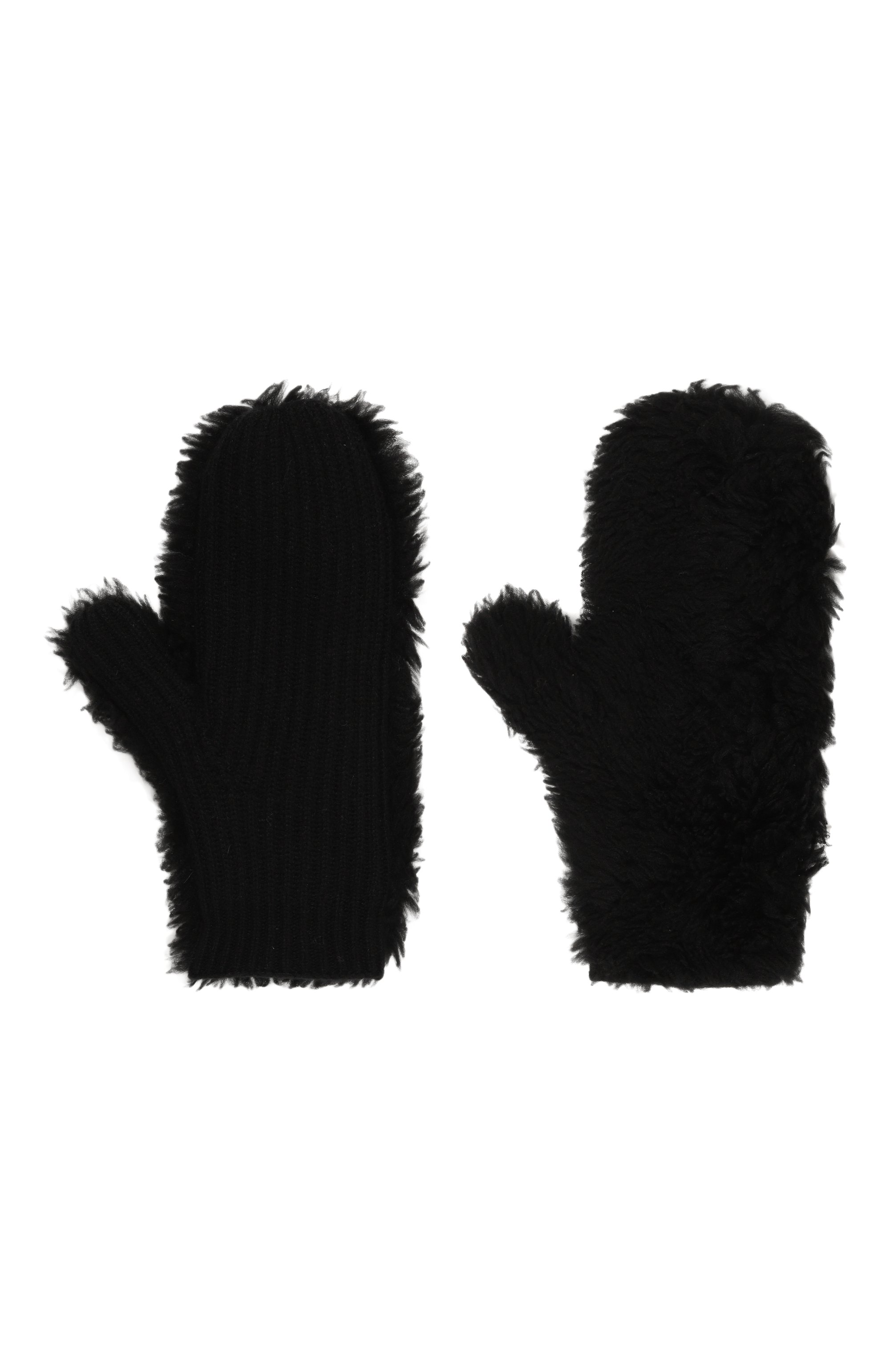 Варежки из шерсти и овчины YVES SALOMON, арт. 23WAA508XXMACL, фото 3