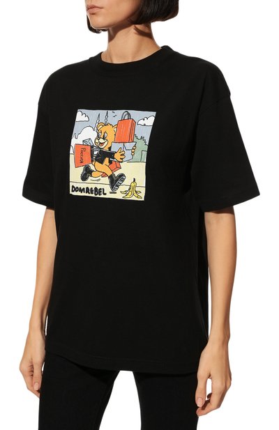 Хлопковая футболка DOMREBEL, арт. SH0PPING BEAR C0MIC/T-SHIRT/W, фото 3