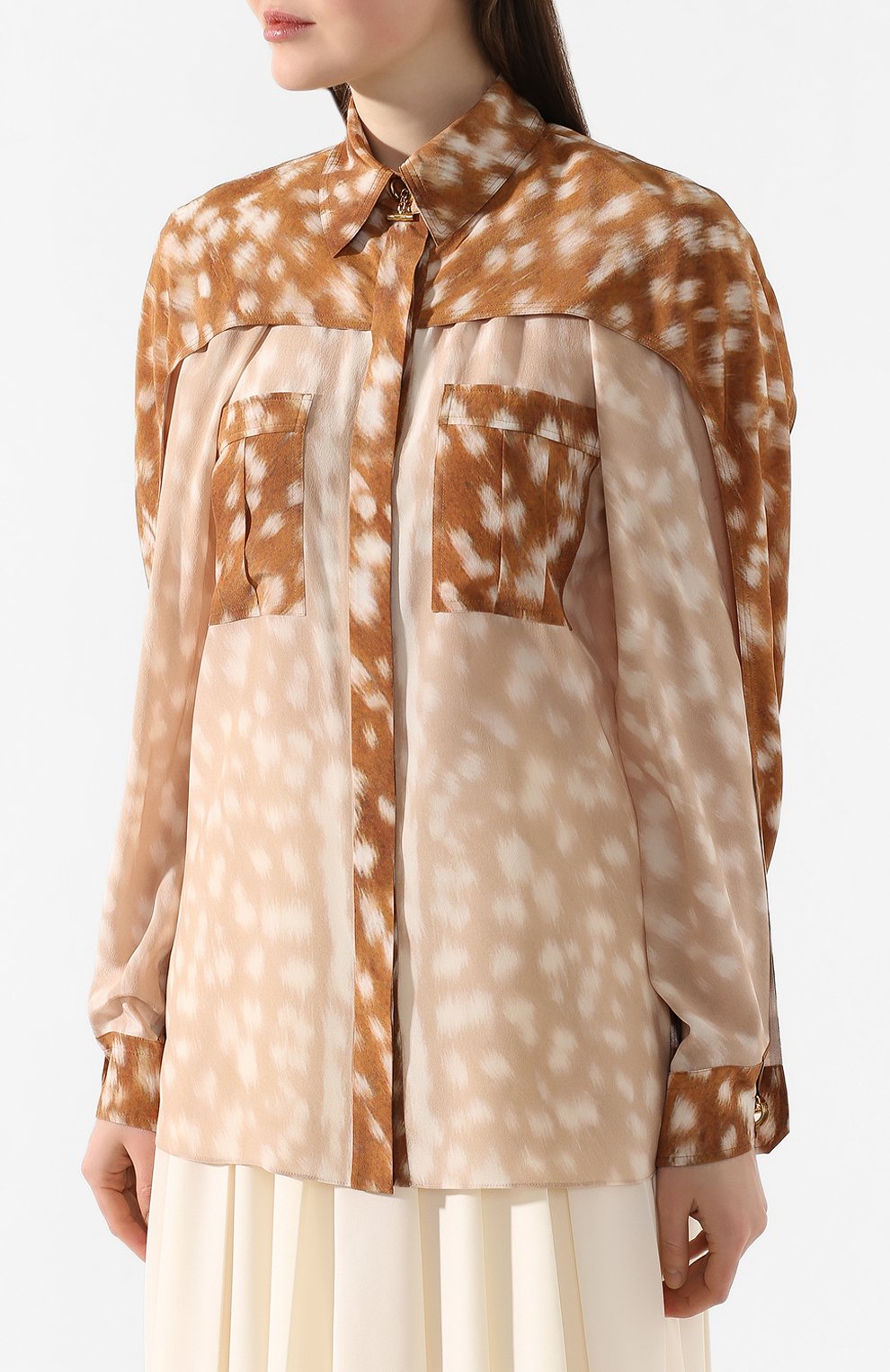 Шелковая рубашка BURBERRY, арт. 8024104, фото 3
