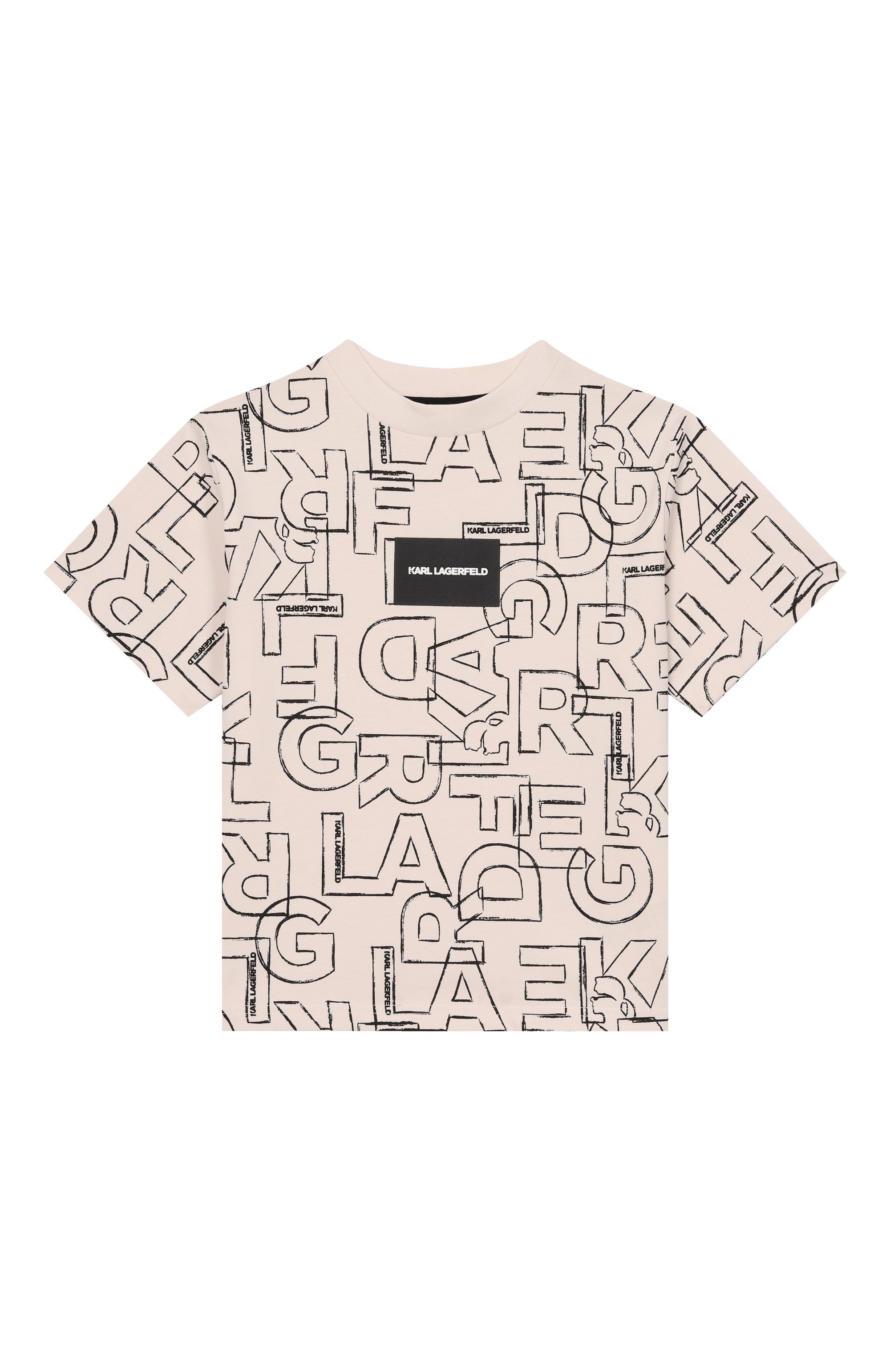 Хлопковая футболка KARL LAGERFELD KIDS, арт. Z30960, фото 1