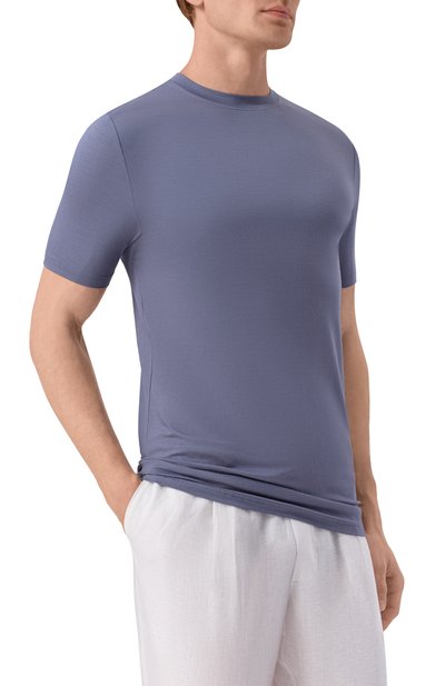 Футболка ZIMMERLI темно-серого цвета по цене 14450 руб., арт. 700-1341, фото 3 Футболка ZIMMERLI, арт. 700-1341, фото 3