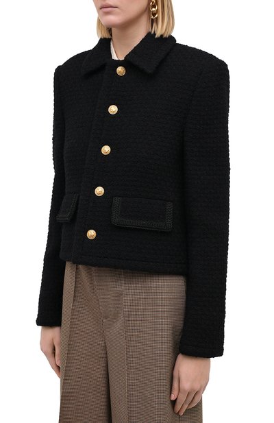 Шерстяной жакет CELINE, арт. 2V93A128D, фото 4