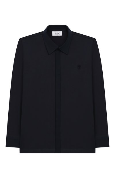 Хлопковая рубашка ALETTA синего цвета по цене 9215 руб., арт. AM999489ML/9A-16A, фото 1 Хлопковая рубашка ALETTA, арт. AM999489ML/9A-16A, фото 1