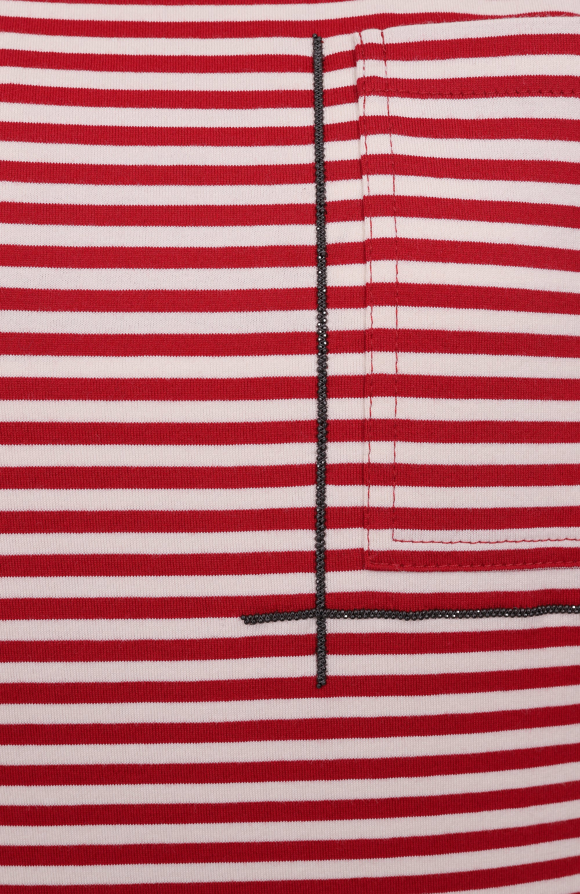 Хлопковая футболка BRUNELLO CUCINELLI, арт. ML929HA820, фото 6