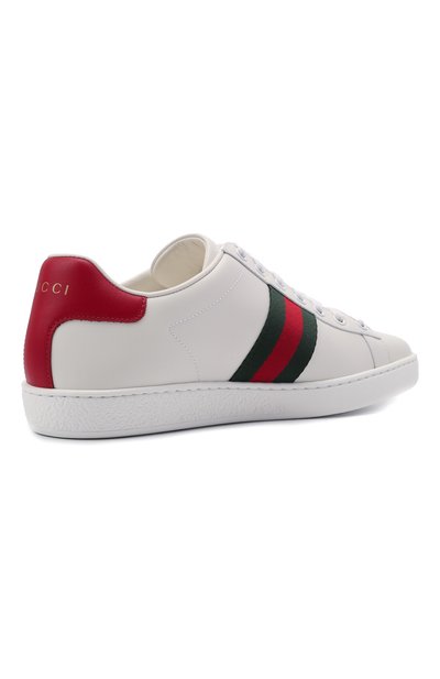 Кожаные кеды new ace GUCCI, арт. 664142/1XG60, фото 4