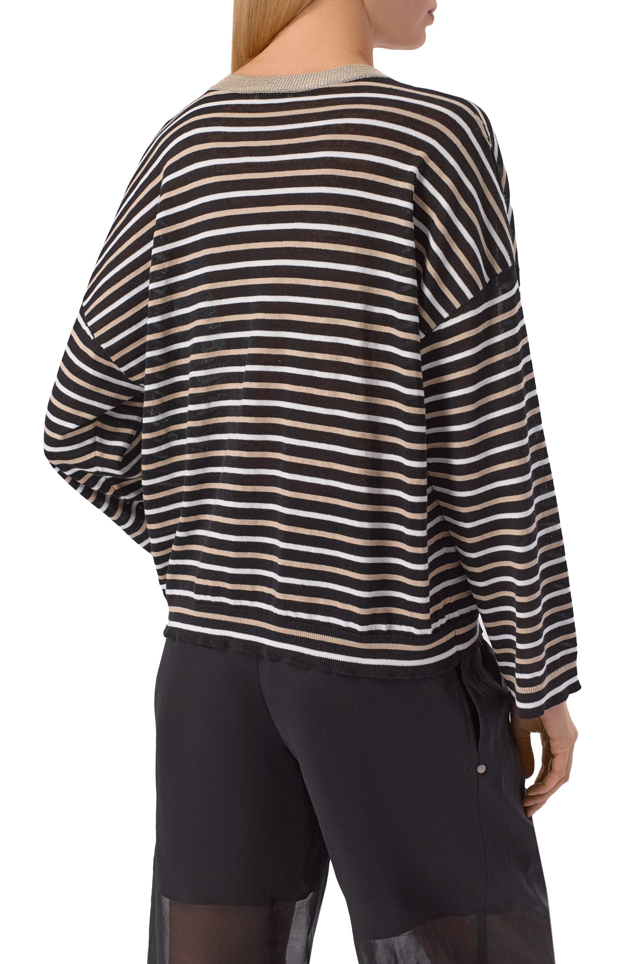 Льняной пуловер BRUNELLO CUCINELLI, арт. M1T272310, фото 4