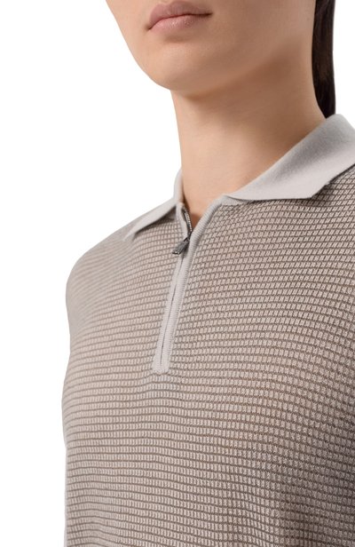 Поло из шерсти и шелка CORNELIANI, арт. 28M587/2A25144, фото 5