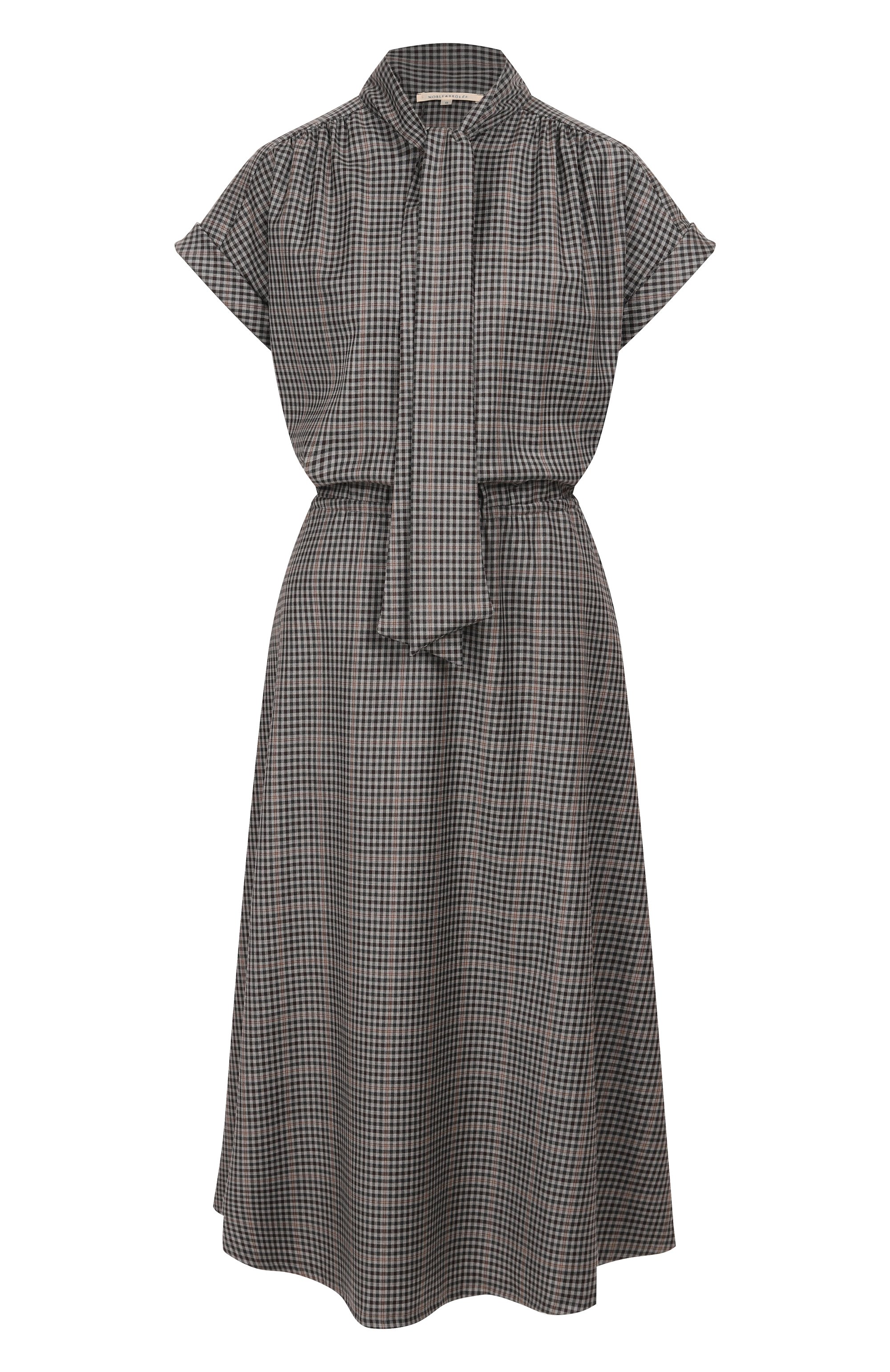 Шерстяное платье NOBLE&BRULEE серого цвета по цене 160000 руб., арт. NB52/220922/150/1, фото 1 Шерстяное платье NOBLE&BRULEE, арт. NB52/220922/150/1, фото 1