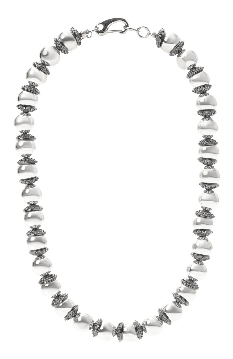 Женское колье VIEN серебряного цвета, арт. 2425-223SILVER | Фото 1 (Нос: Не проставлено; Региональные ограничения белый список (Axapta Mercury): Не проставлено; Материал: Серебро, Металл)
