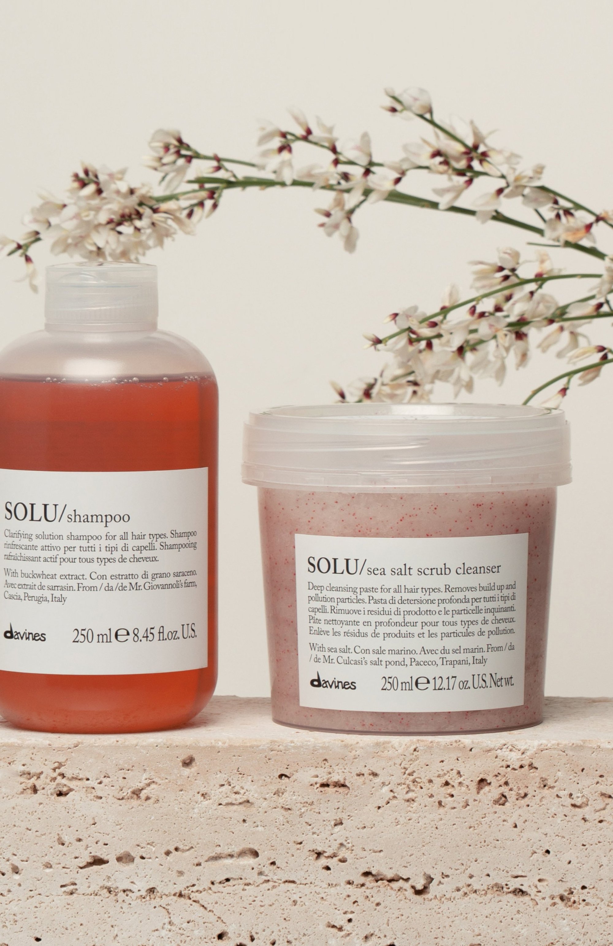 Скраб с морской солью solu (250ml) DAVINES, арт. 75610, фото 3