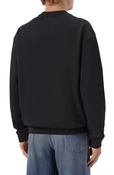 Хлопковый свитшот EMPORIO ARMANI черного цвета по цене 39700 руб., арт. EM006933/AF27740, фото 4 Хлопковый свитшот EMPORIO ARMANI, арт. EM006933/AF27740, фото 4