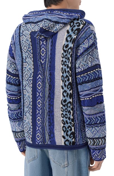 Хлопковое худи LANEUS синего цвета по цене 64500 руб., арт. S6LAMAKH070, фото 4 Хлопковое худи LANEUS, арт. S6LAMAKH070, фото 4