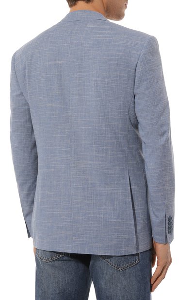 Пиджак из шерсти и хлопка CANALI, арт. 11288/FC04499, фото 4