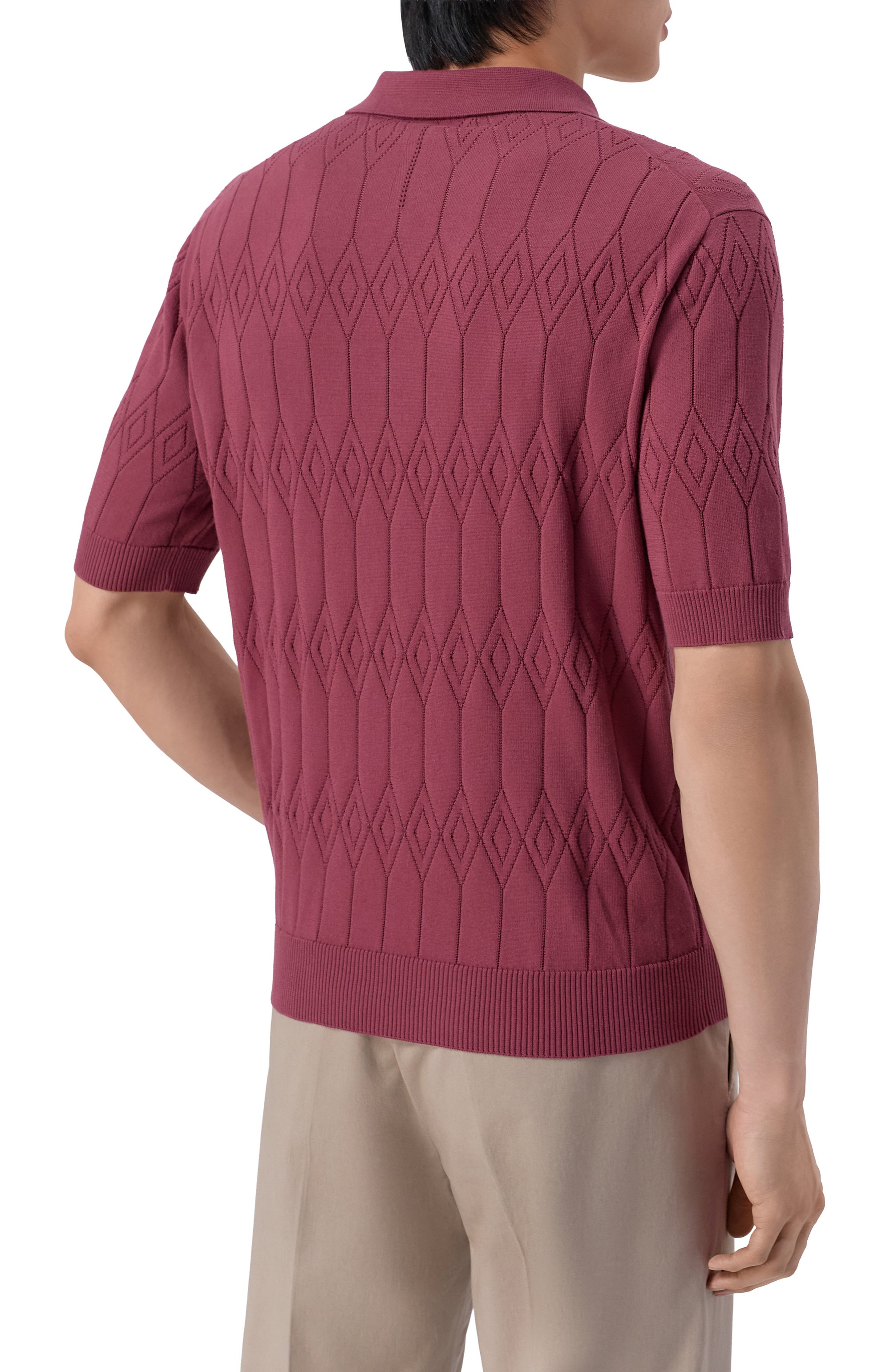 Хлопковое поло ANDREA CAMPAGNA, арт. M5426-9030, фото 4