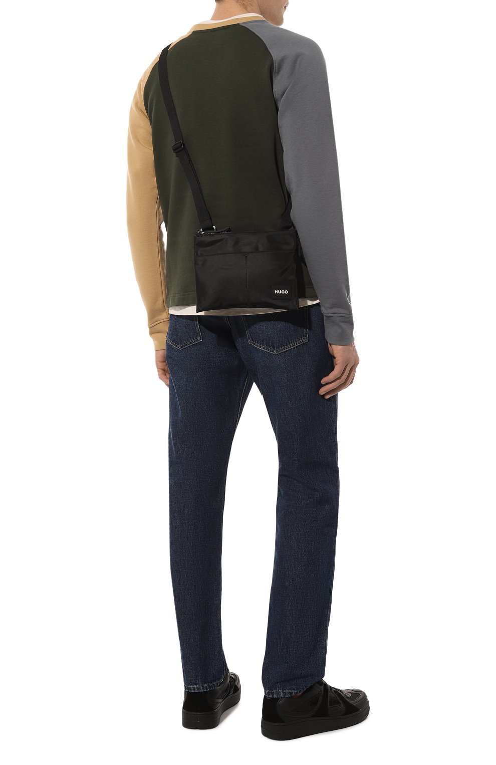 Текстильная сумка HUGO черного цвета по цене 7310 руб., арт. 50486219, фото 6 Текстильная сумка HUGO, арт. 50486219, фото 6