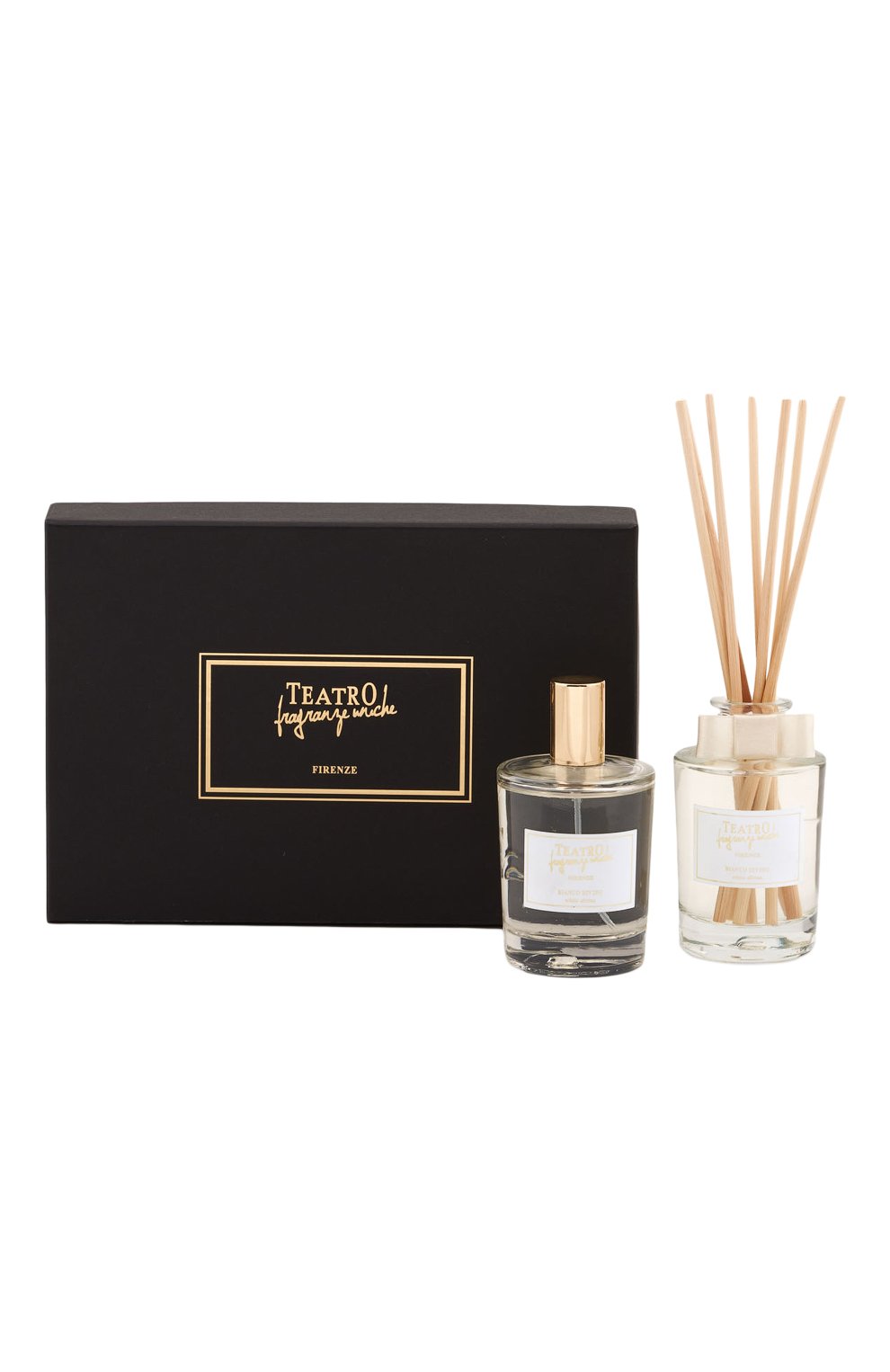 Подарочный набор bianco divino collection mini sinfonia диффузор + спрей (100+100ml) TEATRO бесцветного цвета по цене 8000 руб., арт. MINISINFS-BDTFU, фото 1 Подарочный набор bianco divino collection mini sinfonia диффузор + спрей (100+100ml) TEATRO, арт. MINISINFS-BDTFU, фото 1