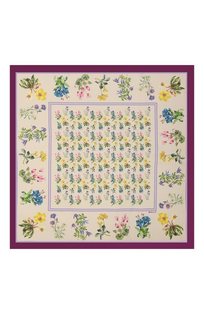 Шелковый платок BALLY кремового цвета по цене 31700 руб., арт. WSC03N/SE151, фото 4 Шелковый платок BALLY, арт. WSC03N/SE151, фото 4