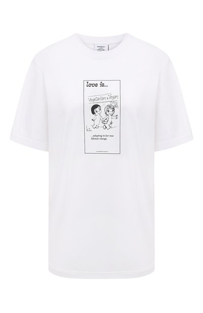 Женская хлопковая футболка VETEMENTS, арт. UAH21TR679 1600/W